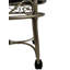 Tabouret de coiffeuse gris élégant avec roulettes lisses 12,5 po-191701553