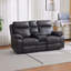 Ryansh 3 Seater Faux Leather Electric Reclining Sofa