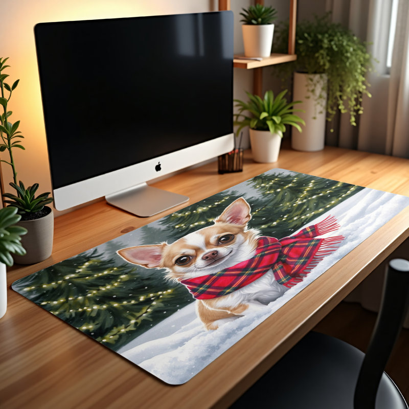 Polyester Desk Pad, 14.4x12.1