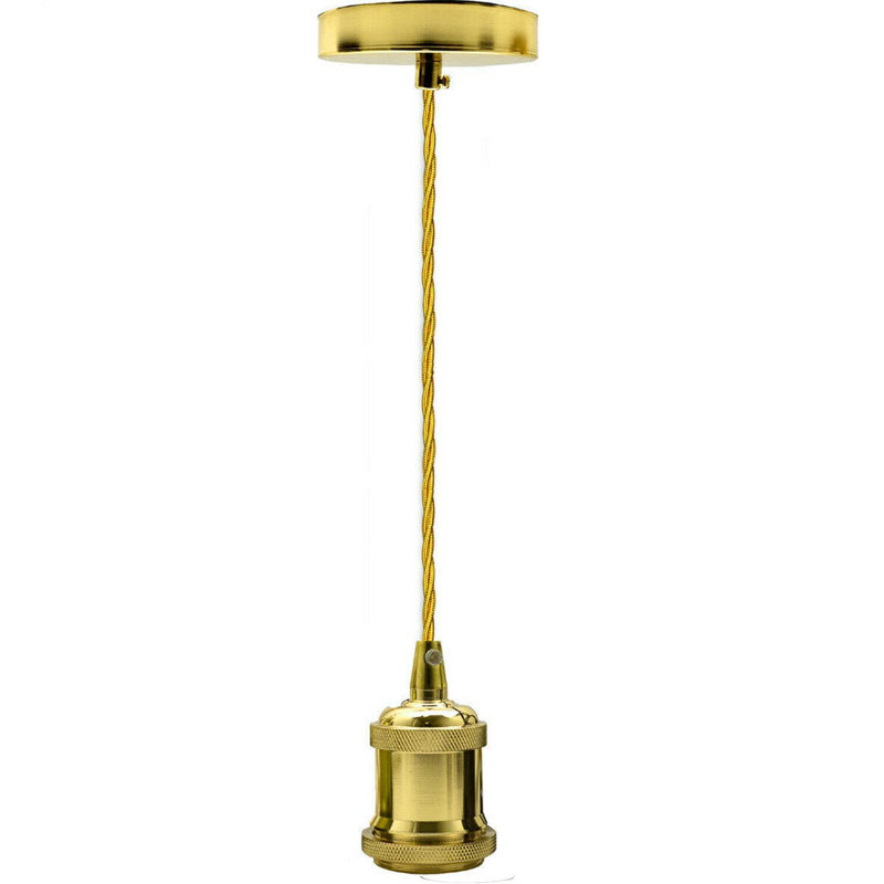 1 - Light Simple Pendant, French Gold