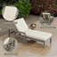 Chaise longue d'extérieur en acacia-633009458