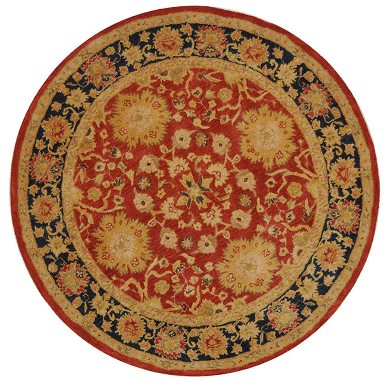 Tingley Hand Tufted Wool Pile Oriental Rug, Round 4'