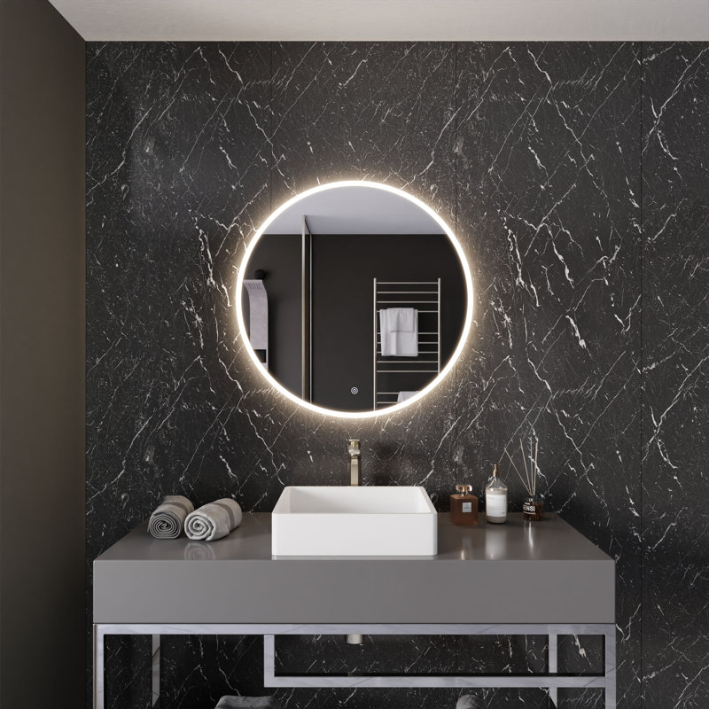  Miroir de salle de bain ANZZI, 28 po x 28 po