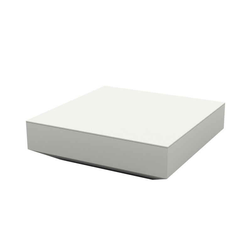 Ulm Plastic Coffee Table, LED-Ice, 39.75" W x 39.75" L x 11.75" H