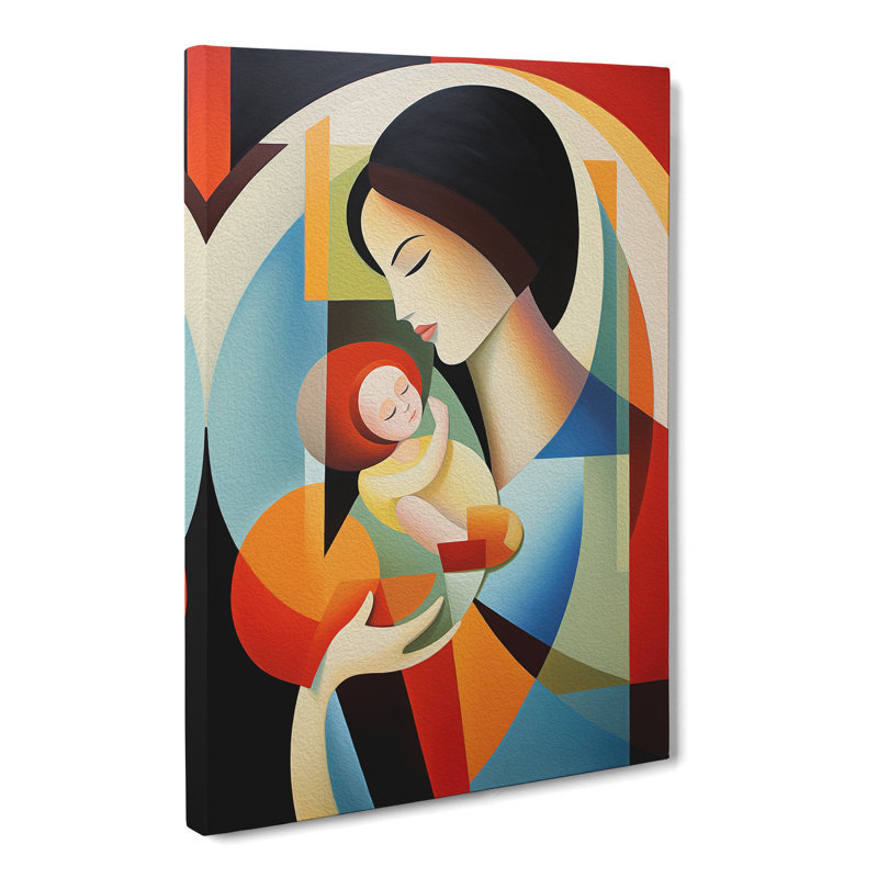 Mother And Baby Constructivism - Wrapped Canvas, 60cm H x 40cm W x 3cm D