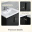 Ensemble de meuble-lavabo 30 po avec lavabo en résine, armoire en bois massif avec portes à fermeture en douceur, pieds en bois massif, rangement sous le comptoir, trou de robinet simple, style transitionnel pour petite salle de bain-1576985196