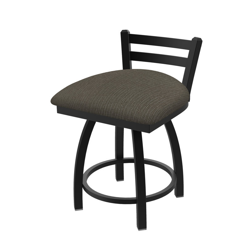 Tabouret de coiffeuse Jackie, Nickel anodisé, Tissu - graphique calice