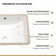 18.5"X13.5" White Ceramic Rectangular Undermount Bathroom Sink With Overflow
