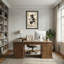 Bain et buanderie lisant un journal sur la toilette-1403912300