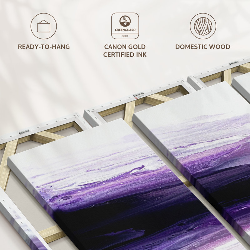 «Holiday», "Violette Wave Canvas Print" sur, H 74 po x l 48 po