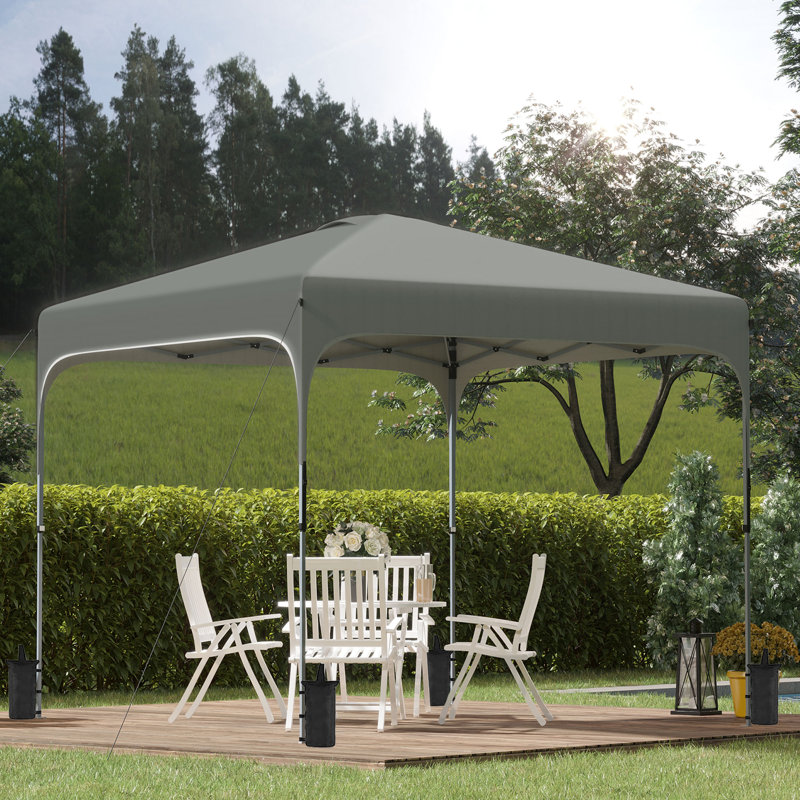 120'' W x 120'' D Steel Pop-Up Canopy, Blue, 10' x 10'