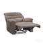 Fauteuil inclinable brun clair avec accoudoirs coussinés