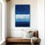 Bleu foncé et horizon blanc Leblanc-399575979