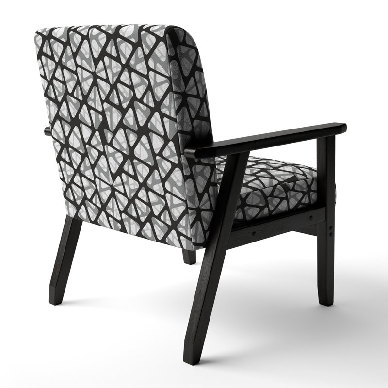 Fauteuil rembourré Mid-Century rembourré Mid-Century