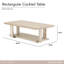 Lotus Bay Rectangular Cocktail Table - Sand