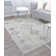 Bodrum Tribal Native Fog Area Rug