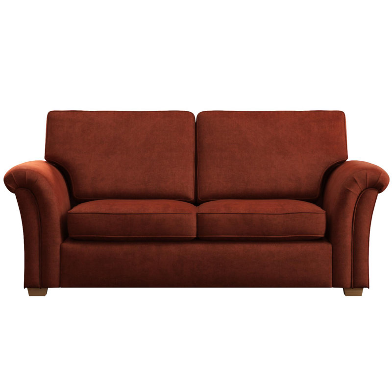 Castleacre Three Seater, Fixed Back, Marmalade
