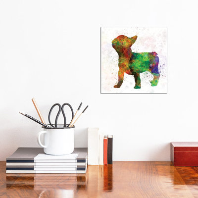 French Bulldog 01 by Paul Rommer - Wrapped Canvas Painting