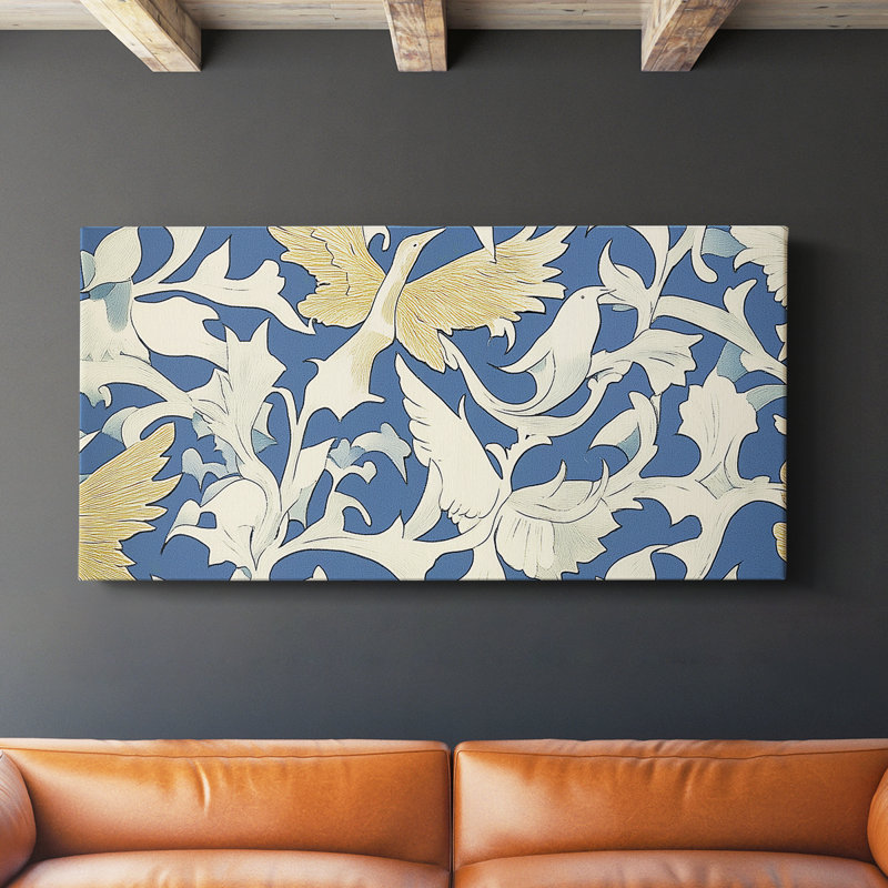 Abstrait, série X, toile tendue avec châssis, prêt à accrocher, H 20 po x l 40 po