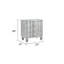Table de chevet 3 argentée - Un ajout élégant au mobilier et au design de la chambre à coucher