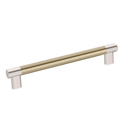 Poignée d'armoire Esquire 8 po (203 mm) nickel poli / champagne doré