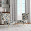 Contemporary Floral Elegance Cottage Collage II - Upholstered Cottage Accent Side Chair