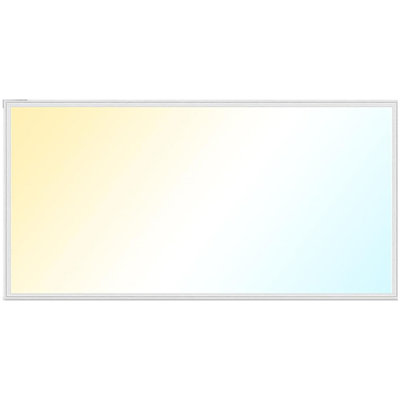 1 Pack 2x4 LED Flat Panel Light Fixture Selectable Color Temperature 4000K/5000K/6000K Drop Ceiling Office Lights Triac Dimming 10%-100%, 5500 LM, Flat Backlit Fixture