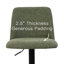 Tabouret de comptoir pivotant rembourré à hauteur réglable (ensemble de 4)-132836224
