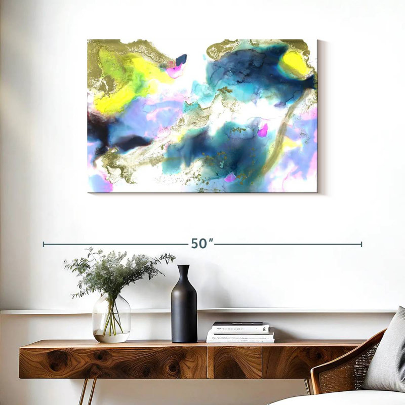Nuage de tempête abstrait Avery, H 24 po x l 36 po