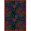Whimsy Dottie Blue/Red/Green Area Rug