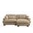Over Size Modern Two-Seater Sofa With Ottoman, Comfy Couch-1570497388