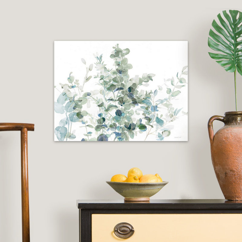 «Eucalyptus I Cool» par Danhui Nai - reproduction d'art, Toile tendue, H 18 po x l 24 po x 1,25 po