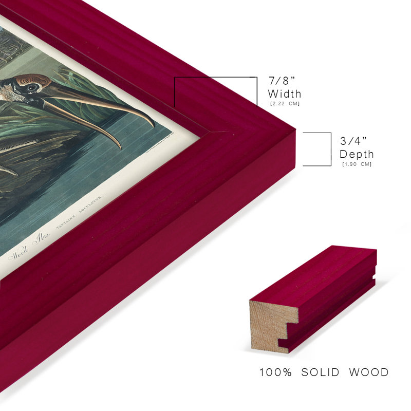 Waverley Pl 216, impression encadrée sur papier, H 15 po x l 12 po x P 1 po, Rouge cerise