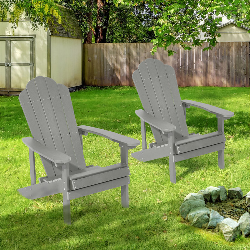 Chaise Adirondack Henk, Gris clair