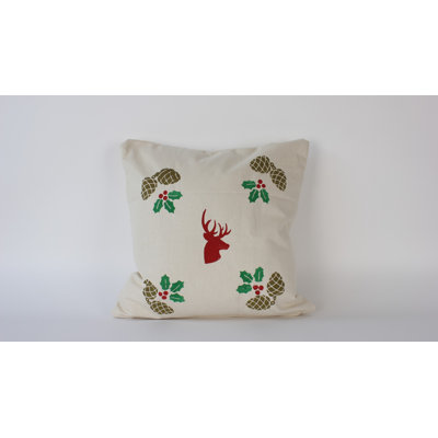 Housse de coussin décorative, 50% polyester / 50% coton, 16,9 po x 16,9 po | Impression numérique, lavable à la machine à 86 ° F | Parfait pour la décoration intérieure, le salon et la chambre à coucher, tissu doux et durable