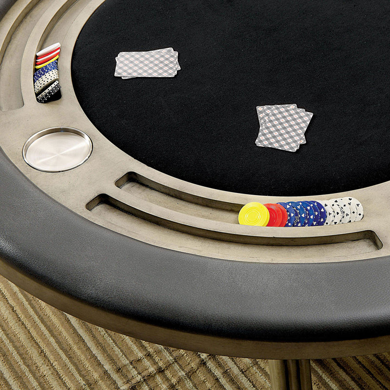 Table de poker à 6 joueurs de 88 po Cozzy Design, Gris/noir