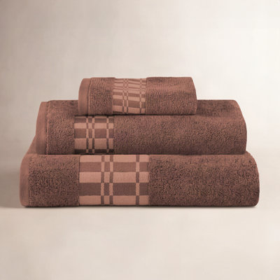 Davis 3-Piece Geometric Cotton Towel Set