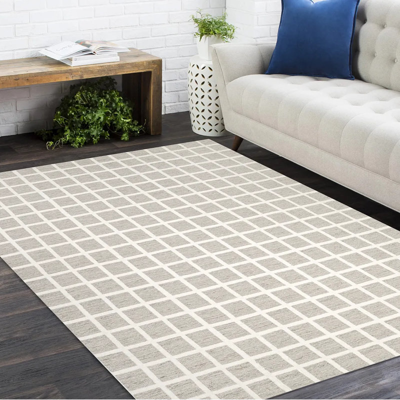Tapis brun noué à la main Carra, Rectangle 8 pi x 10 pi