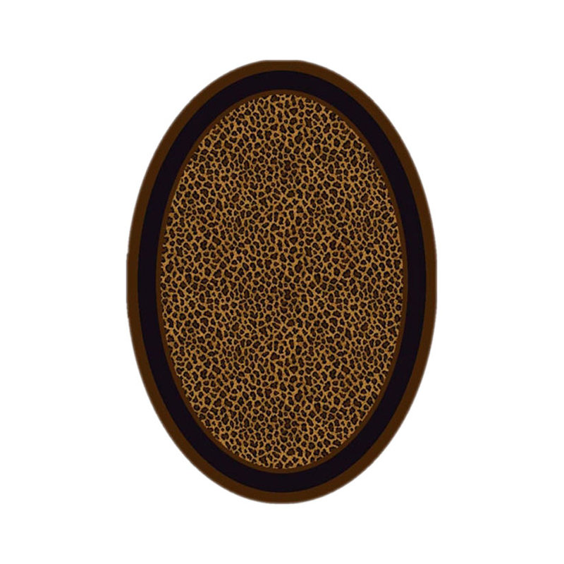 Milliken Legacy Innovations Zimbala Leopard Animal Print Area Rug, Oval 3'10" x 5'4"