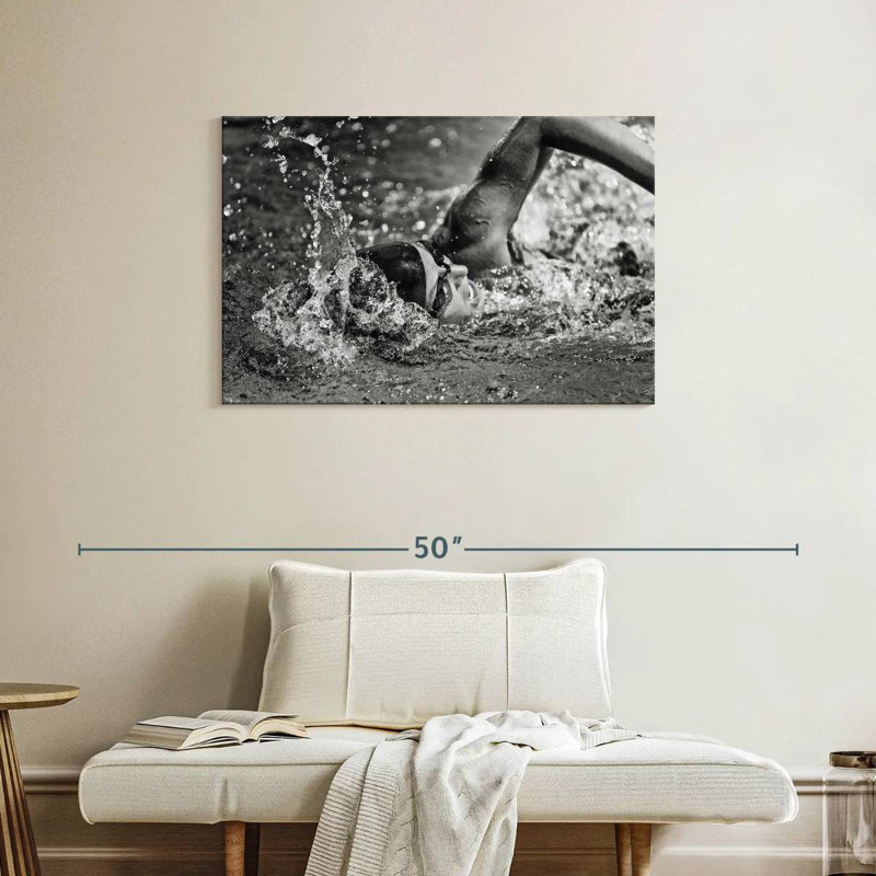 Sireci Olympic Swimmer, 24" H x 36" W