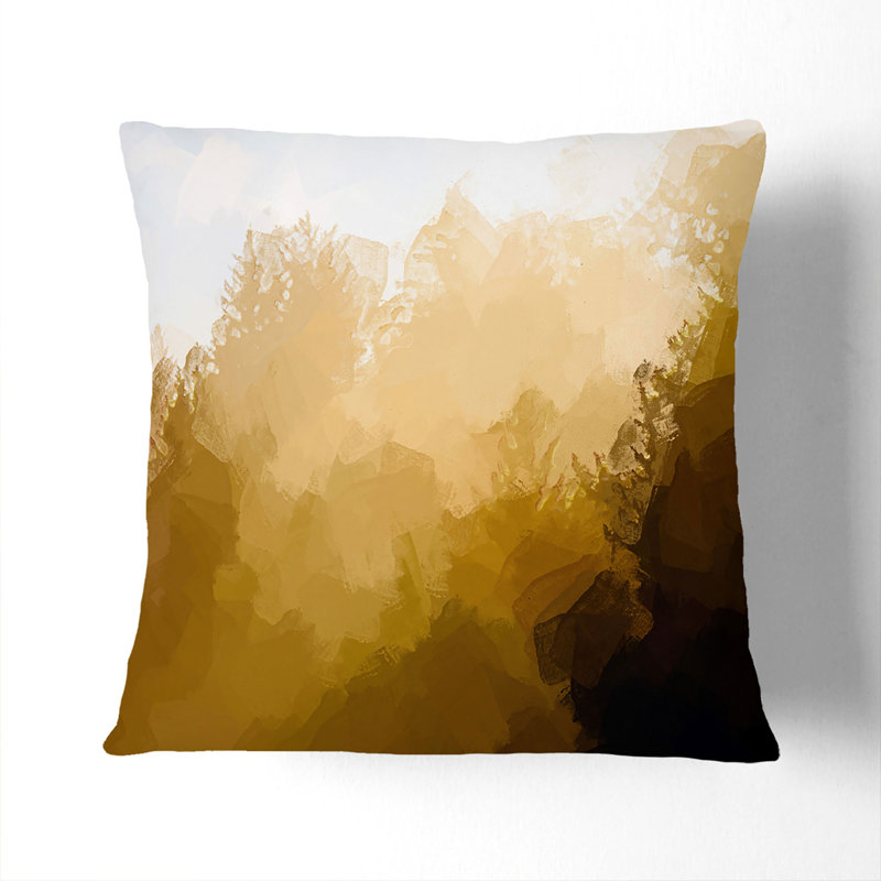 Abstract Square Cushion, Stone, 55cm H x 55cm W x 20cm D