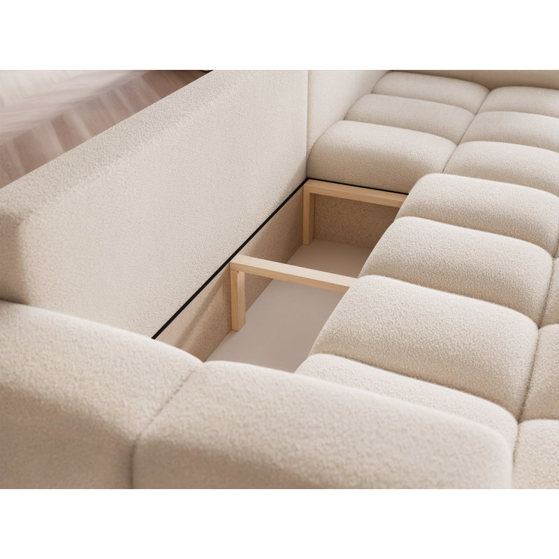 4 Seater Sofa Bed, Cream