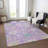 Machine Washable Indoor/Outdoor Cicel ACN1154 Purple Rug-109514134