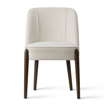 19.5" Seat Height Upholstered Full Back Dining Side Chair