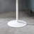 End Table With White Marble Textured Top