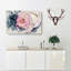 Pink Tipped Rose In Abstract - Wrapped Canvas-55340384