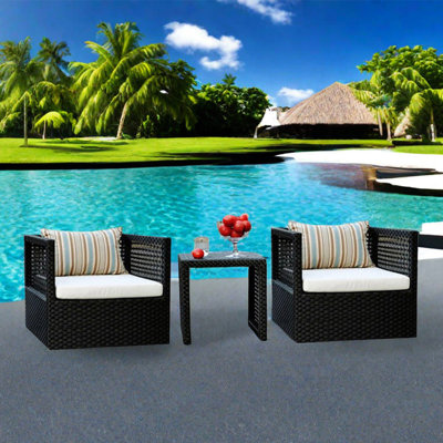 2 - Person Patio Conversation Set with Cushions