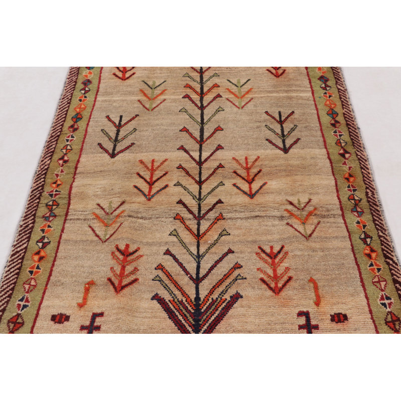 Vintage One-of-a-Kind 3'11" X 5'11" Hand Knotted Area Rug