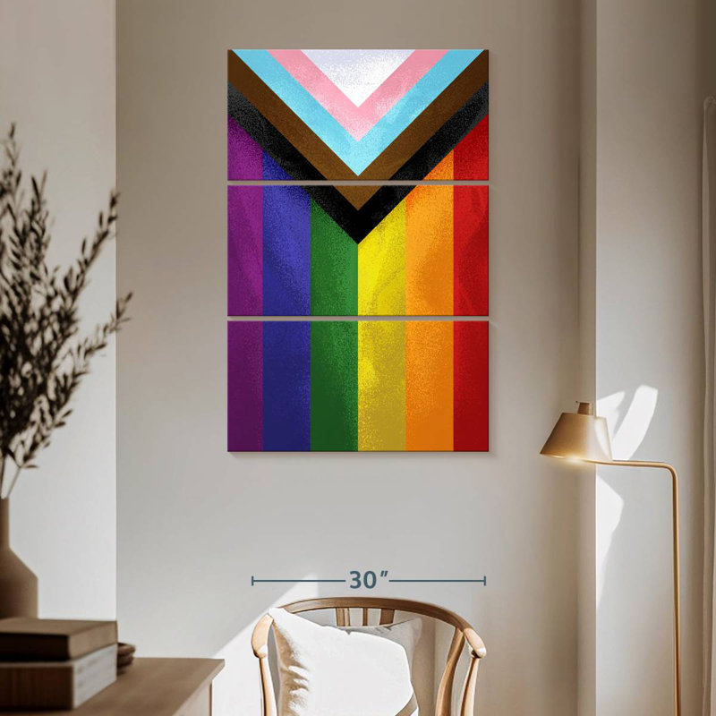 Khareem Modern Pride Flag, 65" H x 42" W