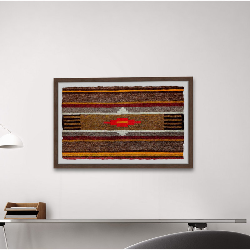 Brown Lines - Single Picture Frame Print, 41cm H x 61cm W x 3.81cm D